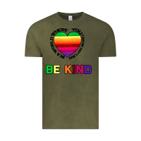 Vintage Olive In A World Where You Can Be Anything Be Kind Vintage Tee - Bettercallsaul