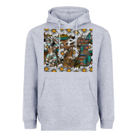 Heather Grey easter Heavyweight Hoodie - CowhideDigitalArt