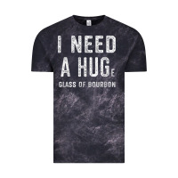 Cloud Black I Need a HUGe Glass of Bourbon T Shirt Bourbon Gifts for Him Vintage Tee - minhPixels