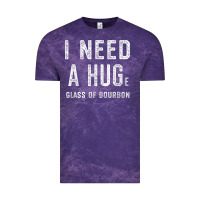 Cloud Purple I Need a HUGe Glass of Bourbon T Shirt Bourbon Gifts for Him Vintage Tee - minhPixels
