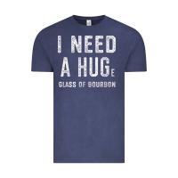 Vintage Denim I Need a HUGe Glass of Bourbon T Shirt Bourbon Gifts for Him Vintage Tee - minhPixels