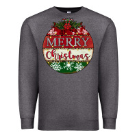 Charcoal Heather merry christmas Premium Sweatshirt - CowhideDigitalArt
