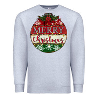Heather Grey merry christmas Premium Sweatshirt - CowhideDigitalArt