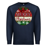 Navy merry christmas Premium Sweatshirt - CowhideDigitalArt