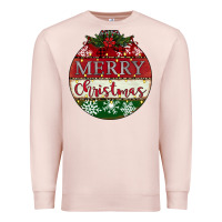 Pale Pink merry christmas Premium Sweatshirt - CowhideDigitalArt