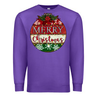 Purple merry christmas Premium Sweatshirt - CowhideDigitalArt