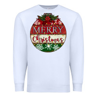 White merry christmas Premium Sweatshirt - CowhideDigitalArt