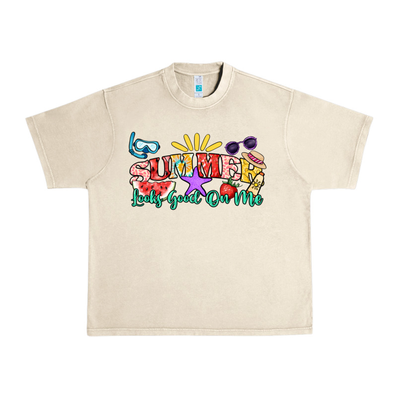 Summer Looks Good On Me Urban Heavy Tee by NancyCooperArtShop | Teevron