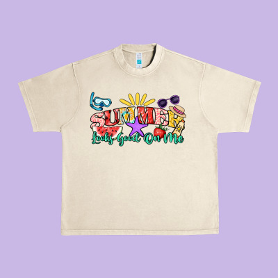 Summer Looks Good On Me Urban Heavy Tee Designed By Nancycooperartshop