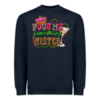 Navy pour me something mister olivia Heavyweight Sweatshirt - OliviaCreatesArt