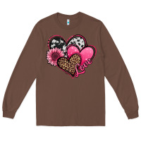 Chestnut valentines day western hearts and sunflower Long Sleeve Tee - Jasminsmagicworld