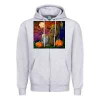 Heather Grey headstone and coffin tumbler Zipper Hoodie - BundleAndBundleShop