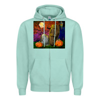 Seafoam headstone and coffin tumbler Zipper Hoodie - BundleAndBundleShop
