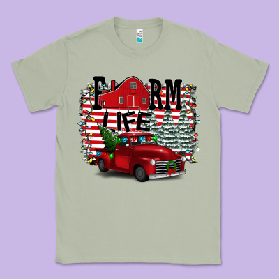 Farm Life Christmas Classic Tee Designed By Bettercallsaul