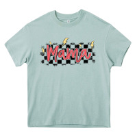Arona checkered mama Heavy Core Tee - MaliasSmallBusiness