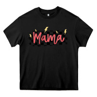 Black checkered mama Heavy Core Tee - MaliasSmallBusiness