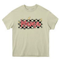 Mossy checkered mama Heavy Core Tee - MaliasSmallBusiness