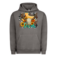 Pigment Tornado western texas  and cowhide with sunflower Urban Hoodie - Artiststas