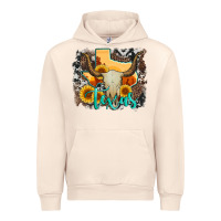 Sandshell western texas  and cowhide with sunflower Urban Hoodie - Artiststas