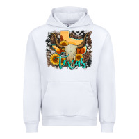 White western texas  and cowhide with sunflower Urban Hoodie - Artiststas