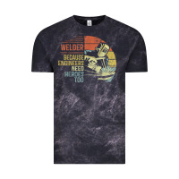 Cloud Black Mens Welder Because Engineers Need Heroes Too Gifts Funny Welding Vintage Tee - minhPixels