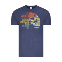 Vintage Denim Mens Welder Because Engineers Need Heroes Too Gifts Funny Welding Vintage Tee - minhPixels