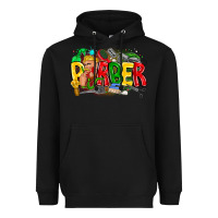 Black barber Heavyweight Hoodie - CowhideDigitalArt