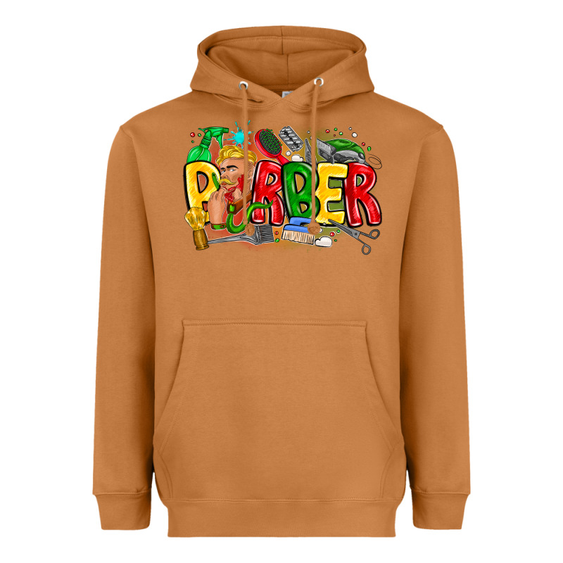 Barber Heavyweight Hoodie by CowhideDigitalArt | Teevron