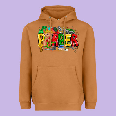 Barber Heavyweight Hoodie Designed By Cowhidedigitalart