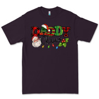 Plum Daddy Claus Santa Christmas lights and holly Premium Tee - NancyCooperArtShop