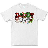 White Daddy Claus Santa Christmas lights and holly Premium Tee - NancyCooperArtShop