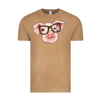 Vintage Camel pig with glasses Vintage Tee - RanaPortraitStore