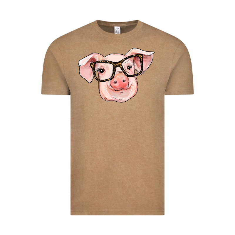 Pig With Glasses Vintage Tee by RanaPortraitStore | Teevron