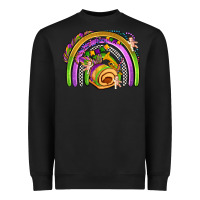 Black mardi gras rainbow Heavyweight Sweatshirt - OliviaCreatesArt