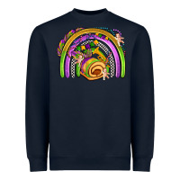 Navy mardi gras rainbow Heavyweight Sweatshirt - OliviaCreatesArt