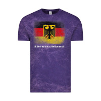 Cloud Purple Germany German Flag Deutschland Souvenir Gift Alemania Vintage Tee - minhPixels