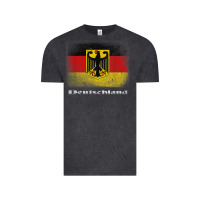 Vintage Black Germany German Flag Deutschland Souvenir Gift Alemania Vintage Tee - minhPixels