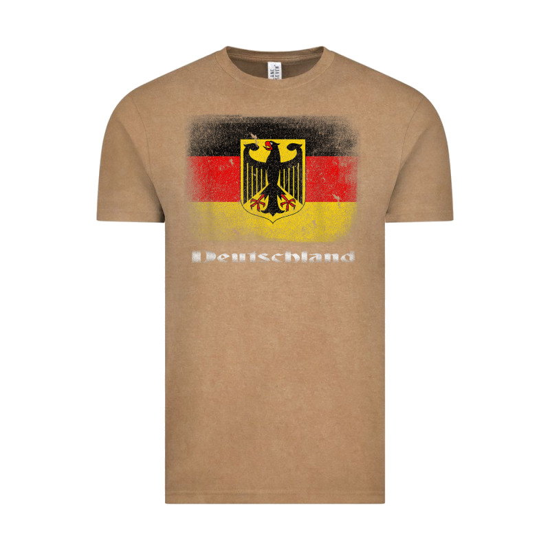 Germany German Flag Deutschland Souvenir Gift Alemania Vintage Tee by minhPixels | Teevron