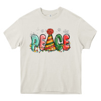 Cream peace Heavy Core Tee - MaliasSmallBusiness