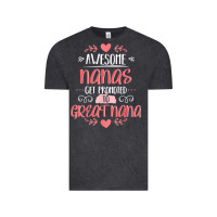 Vintage Black Gift for 1st Time Great Nana  Great Nana Vintage Tee - minhPixels
