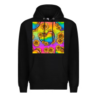 Black Pride lgbtq leopard hearts and sunflowers seamless Premium Hoodie - BundleAndBundleShop