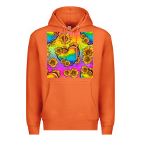 Carrot Pride lgbtq leopard hearts and sunflowers seamless Premium Hoodie - BundleAndBundleShop