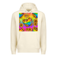 Sandshell Pride lgbtq leopard hearts and sunflowers seamless Premium Hoodie - BundleAndBundleShop