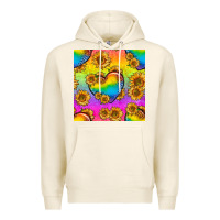 Tofu Pride lgbtq leopard hearts and sunflowers seamless Premium Hoodie - BundleAndBundleShop