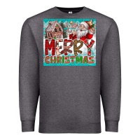 Charcoal Heather merry Christmas Premium Sweatshirt - CowhideDigitalArt
