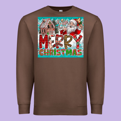 Merry Christmas Premium Sweatshirt Designed By Cowhidedigitalart