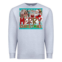 Heather Grey merry Christmas Premium Sweatshirt - CowhideDigitalArt
