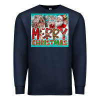 Navy merry Christmas Premium Sweatshirt - CowhideDigitalArt