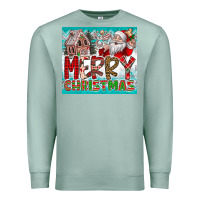 Seafoam merry Christmas Premium Sweatshirt - CowhideDigitalArt