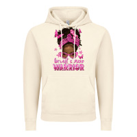 Vintage Artic afro messy bun breast cancer warrior Vintage Hoodie - texasbilliewilder
